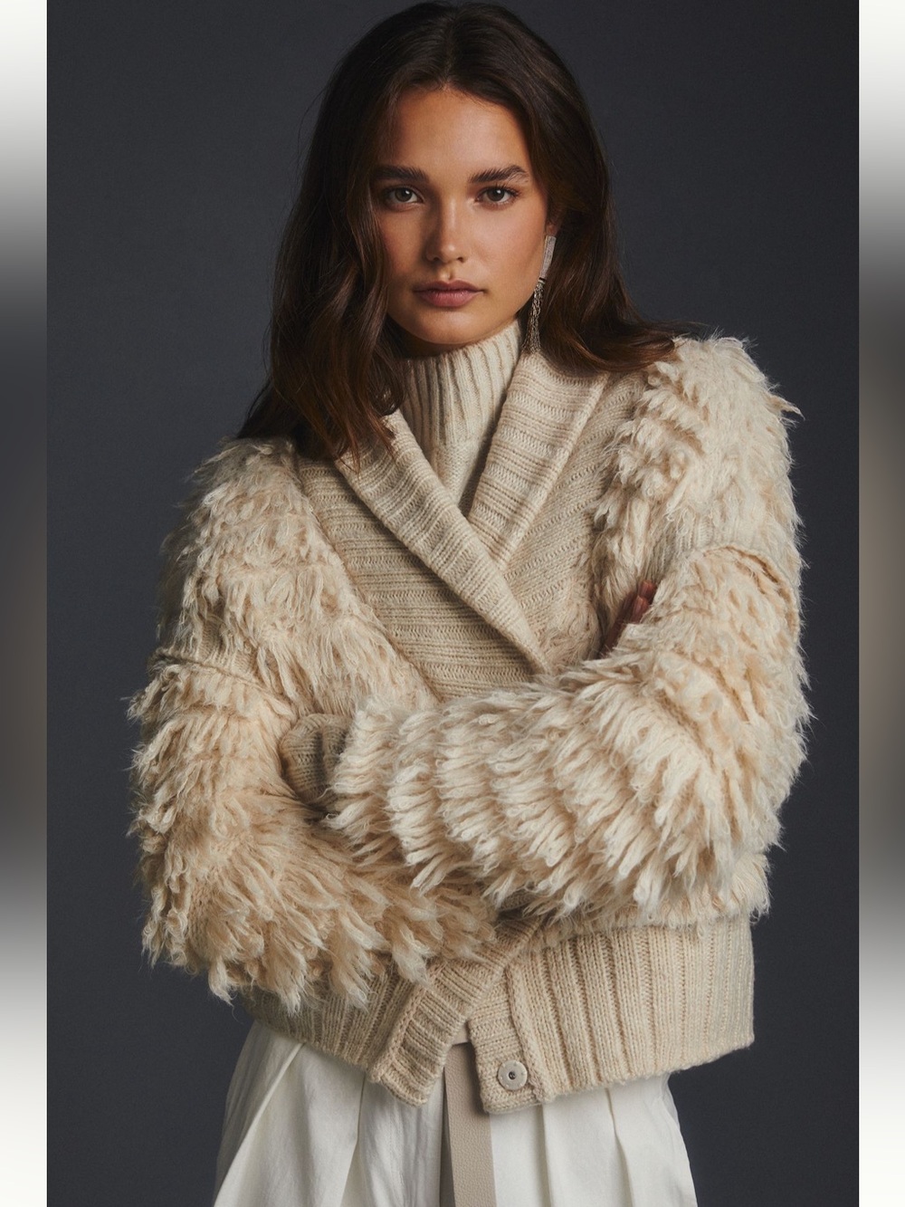 By Anthropologie Textured Cardigan Sweater